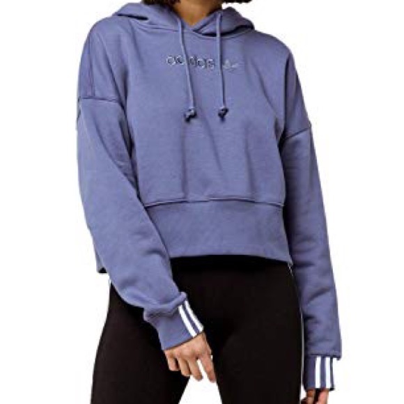 adidas Tops - Purple ADIDAS coeezee Hoodie sweatshirt